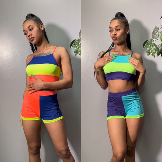 Skittles Two Piece Shorts Set